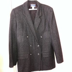Vtg Pendleton Dark Gray Wool Suit Jacket